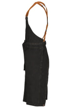 Berkeley Black Denim Chef's Bib Snap Apron