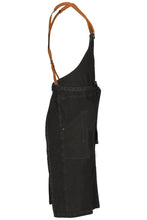 Berkeley Black Denim Chef's Bib Snap Apron