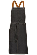 Berkeley Black Denim Chef's Bib Snap Apron