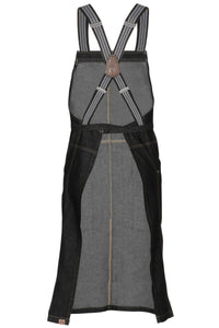 Berkeley Black Denim Chef's Bib Snap Apron