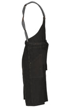 Berkeley Black Denim Chef's Bib Snap Apron