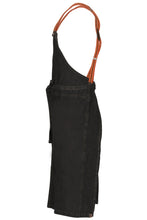 Berkeley Black Denim Chef's Bib Snap Apron