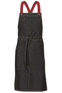 Berkeley Black Denim Chef's Bib Snap Apron
