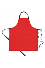 DayStar Red Premium Twill Bib Adjustable Apron (2 Pockets w/ 2 Pencil Pockets)