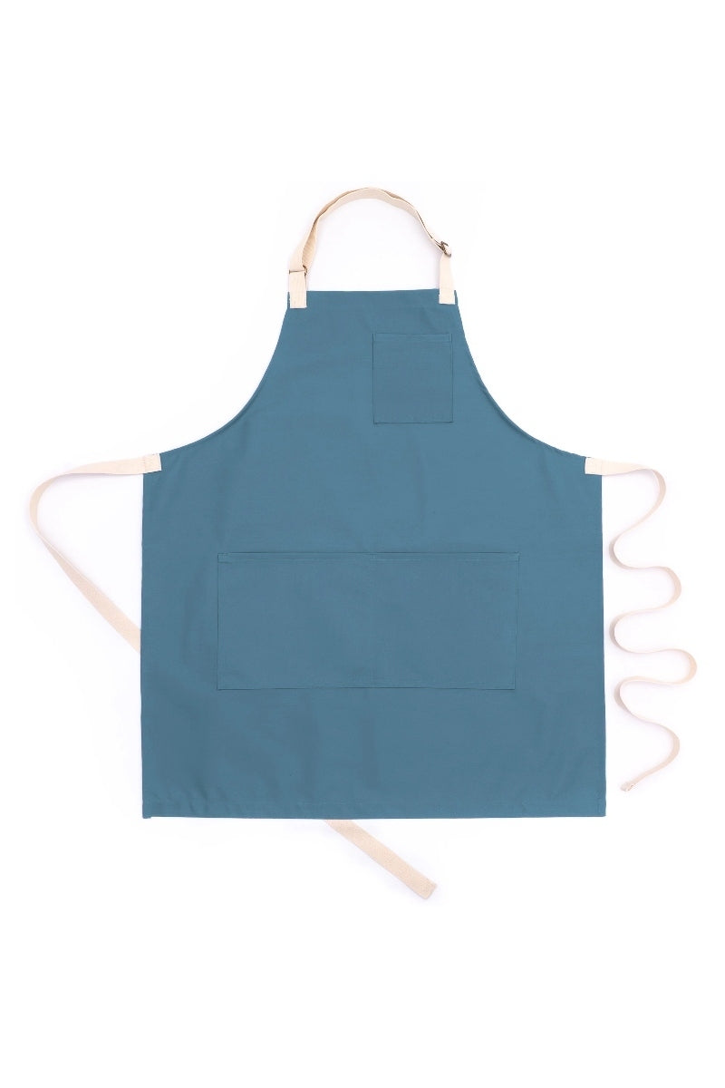 Slate Premium Twill Bib Adjustable Apron (2 Pockets w/ 2 Pencil Pocket ...