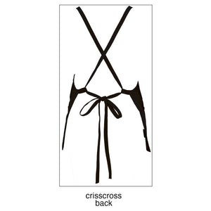 Criss Cross Bib Apron (3 Pockets)