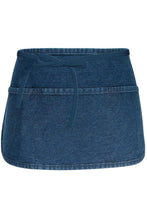 Fame Stonewashed Denim Waist Apron (3 Pockets)