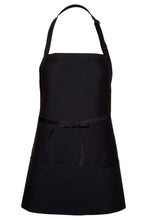 Black Bib Adjustable Apron (3 Pockets)