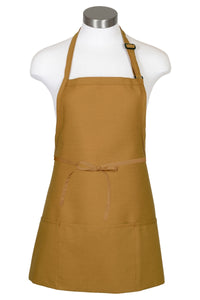 Nutmeg Bib Adjustable Apron (3 Pockets)