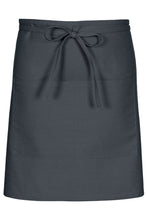 Fame Charcoal Half Bistro Apron (2 Pockets)