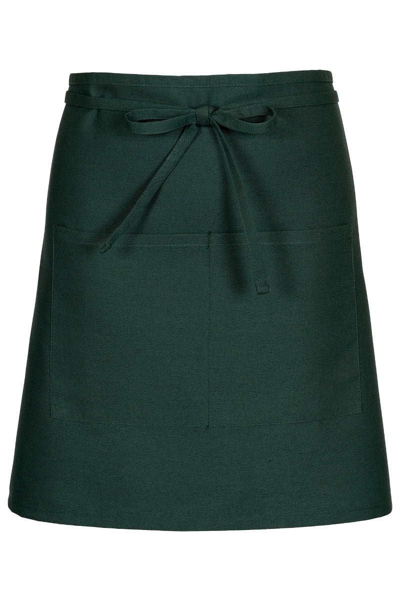 Hunter Green Half Bistro Apron (2 Pockets)