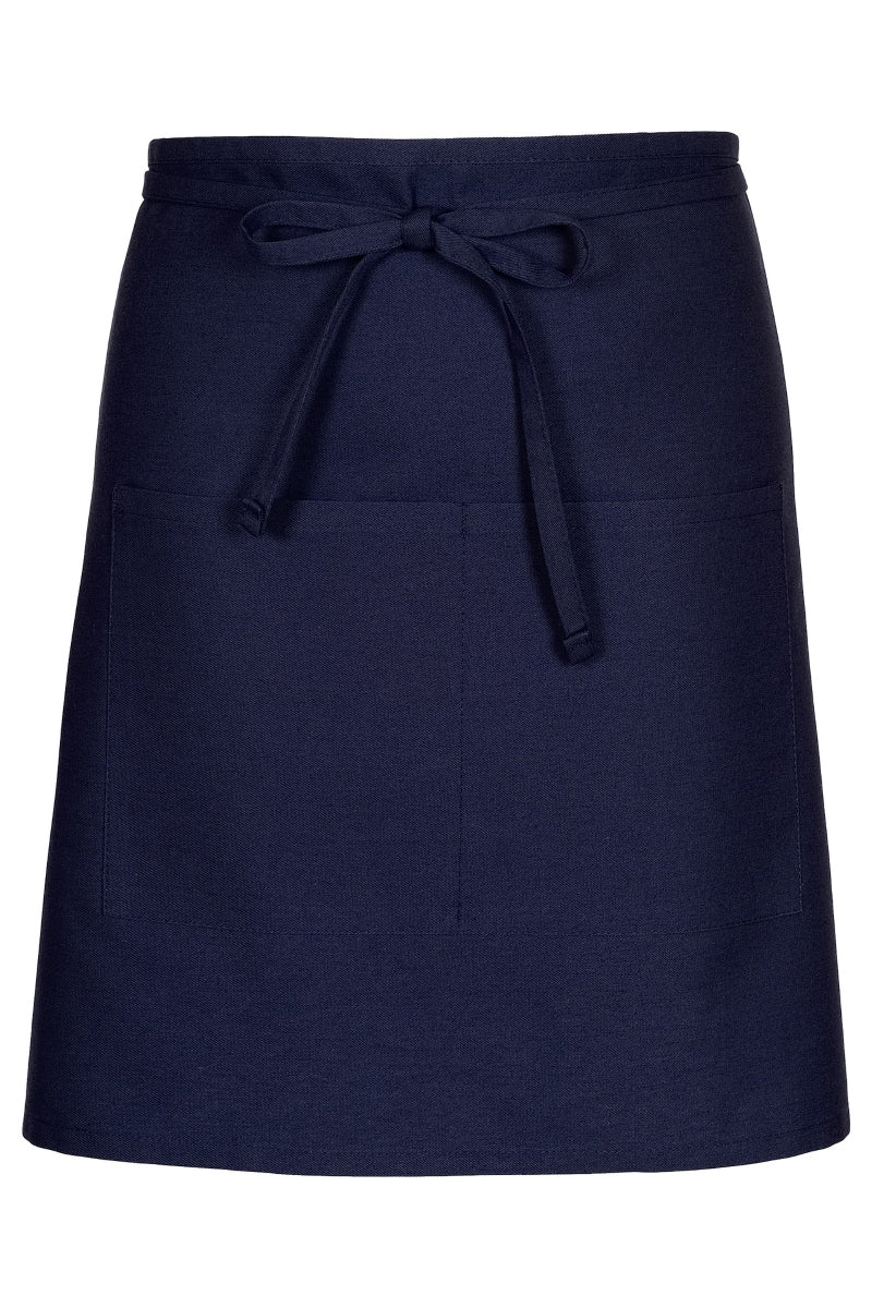 Navy Half Bistro Apron (2 Pockets)