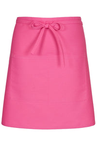Raspberry Half Bistro Apron (2 Pockets)