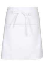 Fame White Half Bistro Apron (2 Pockets)