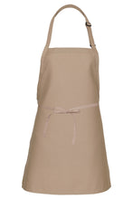 Khaki Cover Up Bib Adjustable Apron (No Pockets)