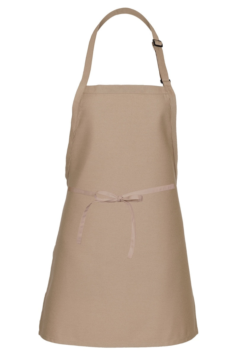 Khaki Cover Up Bib Adjustable Apron (No Pockets)