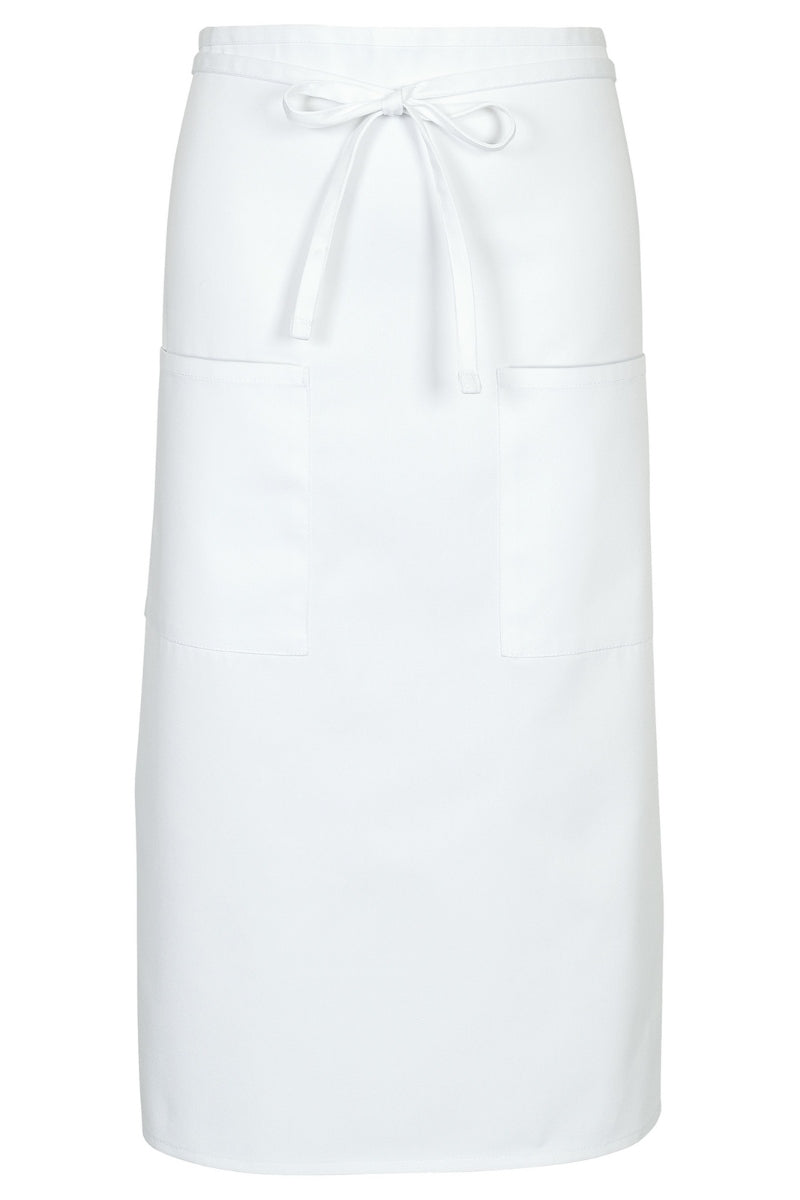White Bistro Apron (2 Pockets)