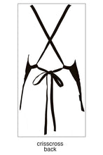 Black Criss Cross Bib Apron (3 Pockets)