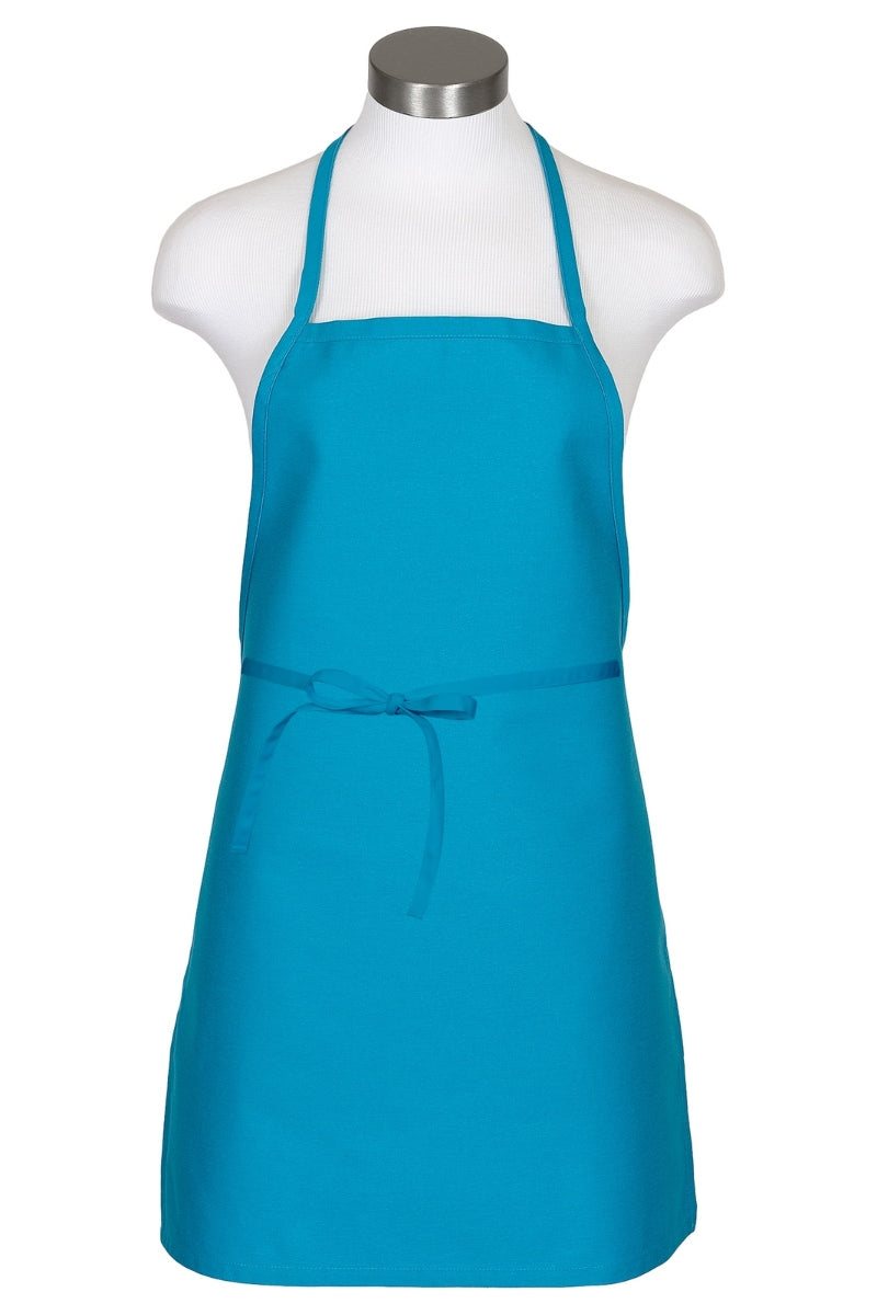 Turquoise Cover Up Bib Apron (No Pockets)