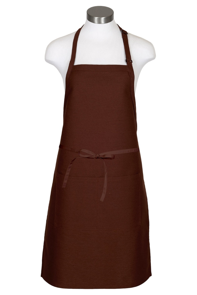 Brown Butcher Adjustable Apron (2 Pockets)