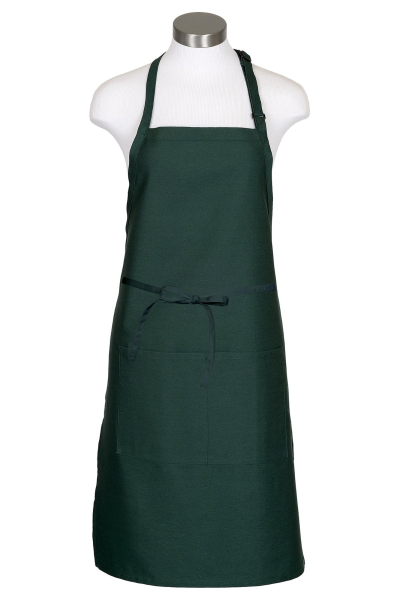Hunter Green Butcher Adjustable Apron (2 Pockets)