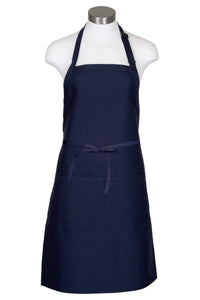 Navy Butcher Adjustable Apron (2 Pockets)