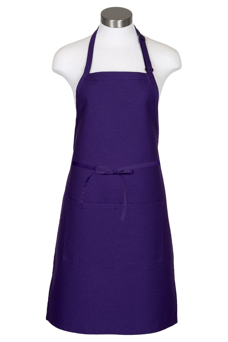 Purple Butcher Adjustable Apron (2 Pockets)