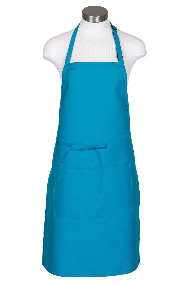 Turquoise Butcher Adjustable Apron (2 Pockets)