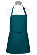 Teal Bib Adjustable Apron (3 Pockets)
