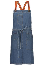Berkeley Medium Blue Denim Bib Snap Apron