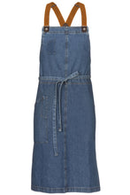 Berkeley Medium Blue Denim Chef's Bib Snap Apron