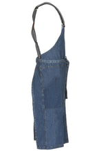 Berkeley Medium Blue Denim Chef's Bib Snap Apron