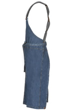 Berkeley Medium Blue Denim Chef's Bib Snap Apron