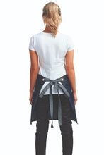 Indigo Denim Mid-Length Waist Apron (1 Wide Pocket)