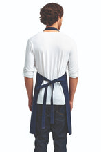 Navy "Calibre" Heavy Cotton Canvas Adjustable Bib Apron (No Pockets)
