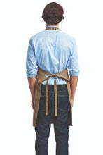 Khaki Cotton Chino Adjustable Bib Apron (3 Pocket)
