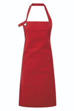 Red "Calibre" Bib Adjustable Apron (4 Pocket Pouch)