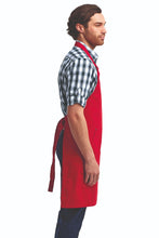 Red "Calibre" Bib Adjustable Apron (4 Pocket Pouch)