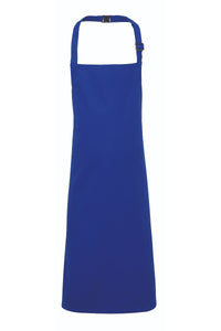 Royal Blue Recycled Youth Bib Apron (No Pockets)
