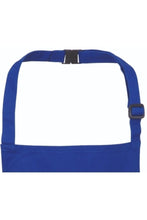 Royal Blue Recycled Youth Bib Apron (No Pockets)