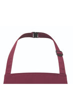 Artisan Collection by Reprime Burgundy Recycled Youth Bib Apron (No Pockets)