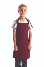 Artisan Collection by Reprime Burgundy Recycled Youth Bib Apron (No Pockets)