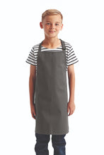 Artisan Collection by Reprime Dark Grey Recycled Youth Bib Apron (No Pockets)