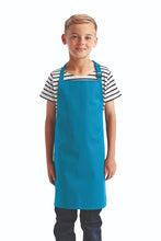 Artisan Collection by Reprime Turquoise Recycled Youth Bib Apron (No Pockets)