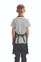 Artisan Collection by Reprime Green Recycled Youth Bib Apron (No Pockets)
