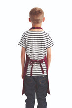 Artisan Collection by Reprime Burgundy Recycled Youth Bib Apron (No Pockets)