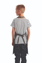 Artisan Collection by Reprime Dark Grey Recycled Youth Bib Apron (No Pockets)