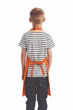 Artisan Collection by Reprime Orange Recycled Youth Bib Apron (No Pockets)