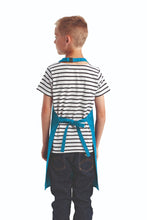 Artisan Collection by Reprime Turquoise Recycled Youth Bib Apron (No Pockets)