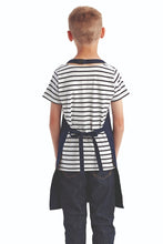 Navy Recycled Youth Bib Apron (No Pockets)